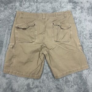 Anchor Blue Cargo Shorts Men's Size 34 Khaki Cotton‎ Casual Workwear Utility